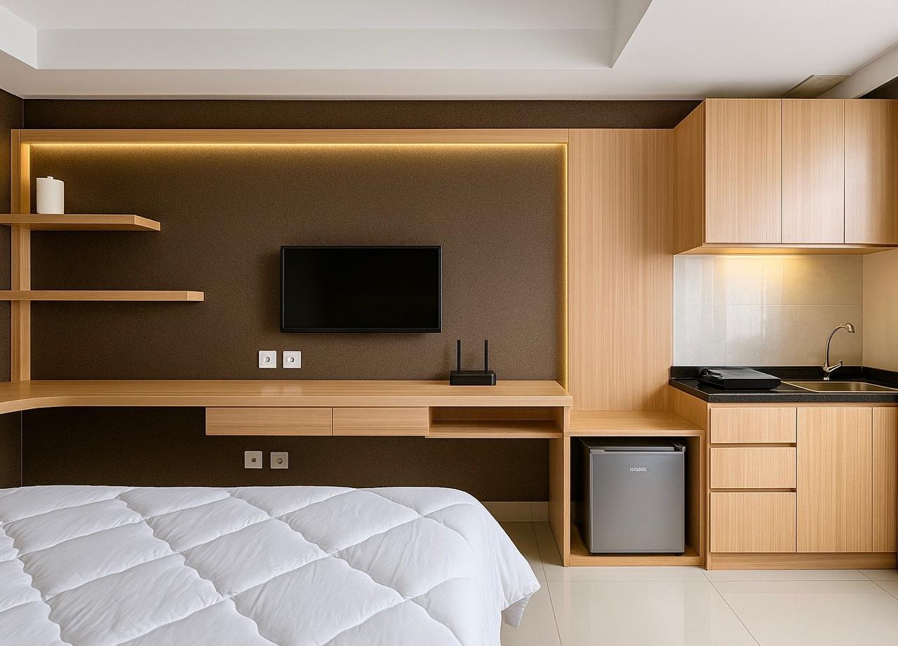 Sudirman suites studio view pool - Gambar 2