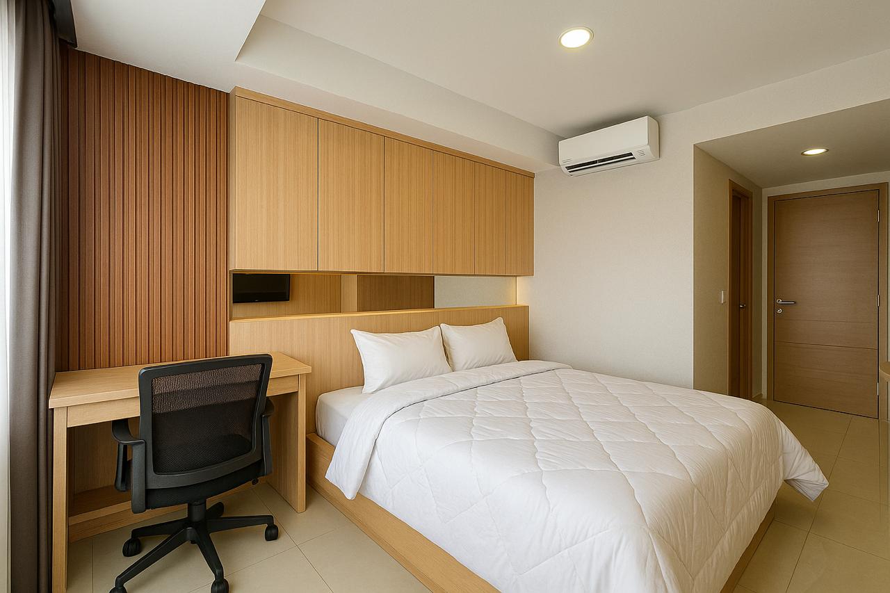 Sudirman suites studio view pool - Gambar 5